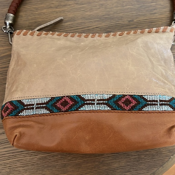 The Sak Beaded Shitake Indio Leather Small Shoulder
Satchel Style 10578 - Picture 3 of 15